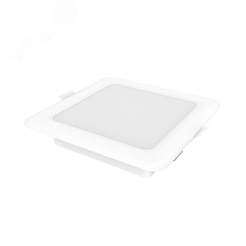 Светильник светодиодный ДВО 10 Вт 780 лм 4000К AC 220В IP20 квадрат 120х120х26мм монт разм 90х90мм Пластик Elementary