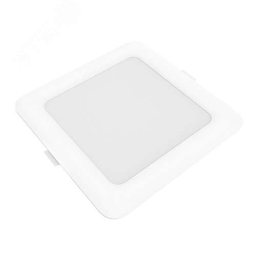 Светильник светодиодный ДВО 13 Вт 1100 лм 4000К AC 220В IP20 квадрат 145х145х26мм монт разм 120х120мм Пластик Elementary