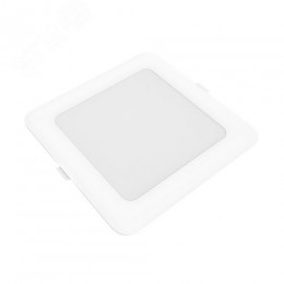 Светильник светодиодный ДВО 20 Вт 1700 лм 4000К AC 220В IP20 квадрат 170х170х26мм монт разм 140х140мм Пластик Elementary