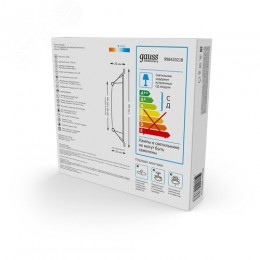 Светильник светодиодный ДВО 20 Вт 1700 лм 4000К AC 220В IP20 квадрат 170х170х26мм монт разм 140х140мм Пластик Elementary