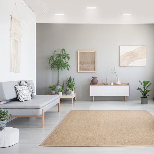 Светильник светодиодный ДВО 20 Вт 1700 лм 4000К AC 220В IP20 квадрат 170х170х26мм монт разм 140х140мм Пластик Elementary