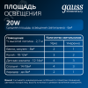Светильник светодиодный ДВО 20 Вт 1700 лм 4000К AC 220В IP20 квадрат 170х170х26мм монт разм 140х140мм Пластик Elementary