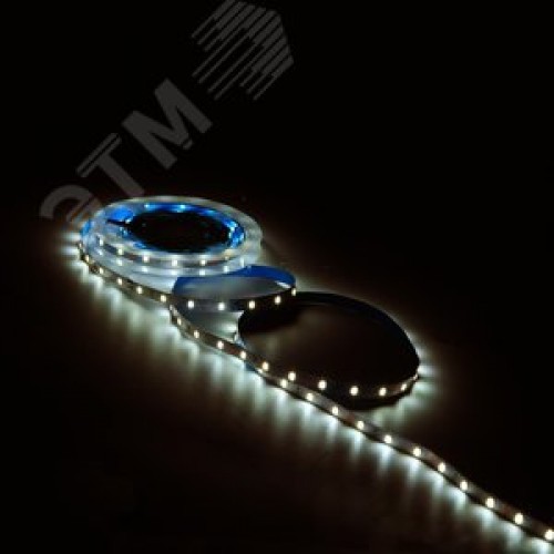 Лента светодиодная LED 2835/60-SMD 4.8 Вт/м 312 лм/м 3000К DC 12В IP20 8 мм (блистер 5 м) Basic