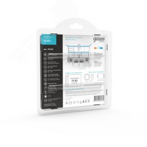 Лента светодиодная LED 2835/120-SMD 10 Вт/м 700 лм/м 4000К DC 12В IP20 8мм (блистер 5м) Basic