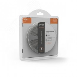 Лента светодиодная 10 Вт/м  12В 3000К IP65 60LED/м SMD5050 (блистер 3м) 700 лм/м Basic Gauss