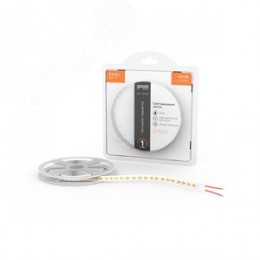 Лента светодиодная LED 2835/120-SMD 9.6 Вт/м 624 лм/м 3000К DC 12В IP20 8мм (блистер 5м) Basic