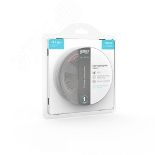 Лента светодиодная LED 2835/240-SMD 14.4 Вт/м 1600 лм/м 4000К DC 12В IP20 8мм (блистер 5м) Basic