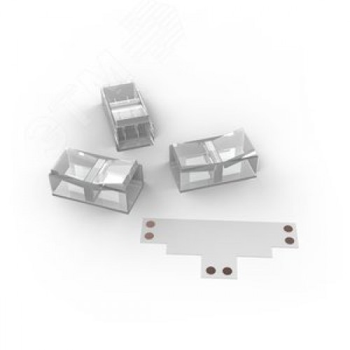 Набор коннектров для светодиодной ленты Т-образный коннектор 3 клипсы 8-10мм Basic