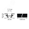 Профиль для светодиодной ленты 1000х30х10мм угловой Аксессуары