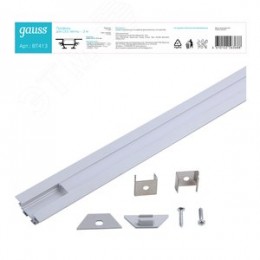 Профиль для светодиодной ленты 2000х30х10мм угловой Аксессуары