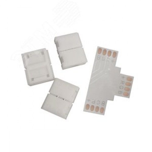 Набор коннекторов для светодиодной RGB ленты 5050 10мм Т-образный RGB 3014/5050/5060/5630 Basic