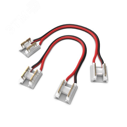 Набор коннектров для светодиодной ленты COB лента-лента с возможностью изгиба 8мм (2 шт упак)  Аксессуары Gauss