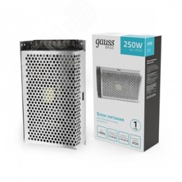 Блок питания для светодиодной ленты 250 Вт AC 176-264В Uвых 12В IP20 200х110х50мм Basic