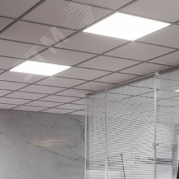 Светильник светодиодный ДВО 30 Вт 3000 лм 6500К AC 220В IP40 595х595х50мм матовый опал CRI>80Ra MiR