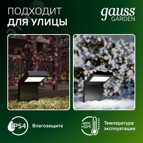 Светильник архитектурный светодиодный ДБУ 10 Вт 600 лм 4000К AC 220В IP54 100х100х160мм Electra