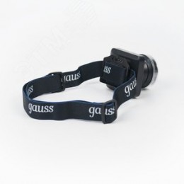 Фонарь светодиодный налобный 5 Вт 100 лм черный IP64 аккумуляторныйуляторный Li-ion 3000мАч диммируемый GFL