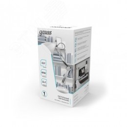 Светильник настольный под лампу E27 AC 220В Белый IP20 струбцина и основание GTL Gauss