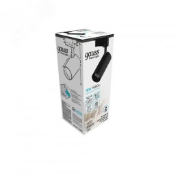 Светильник светодиодный трековый на шинопровод ДПО 16 Вт 1680 лм 4000К AC 220В Черный IP20 D85х206мм однофазный угол 36 грд Track Gauss