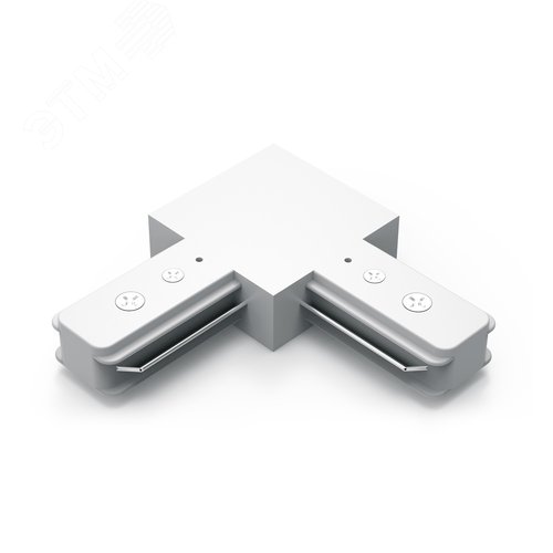 Коннектор для трековых шинопроводов AC 220В Белый IP20 угловой L-образный Track
