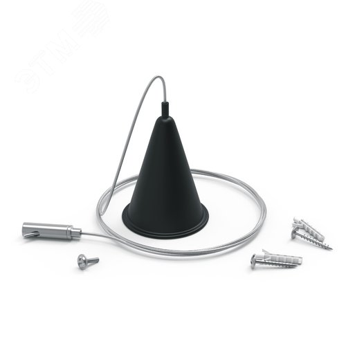 Комплект подвесов для трековых шинопроводов Черный 1шт Track