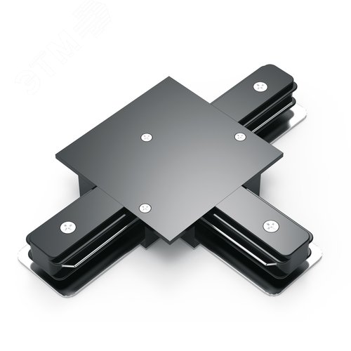 Коннектор для встраиваемых трековых шинопроводов AC 220В Черный IP20 Т-образный Track