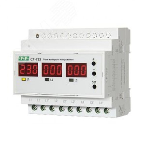 Реле контроля напряжения трехфазное многофункциональное CP-723 CP-723-63A