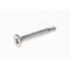 Саморез 3,9x45 DIN7504O с потайной головкой и буром на конце оцинкованная сталь (500шт)