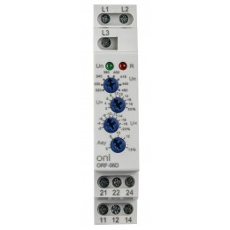 Реле контроля фаз ORF-06D 3 фазы 2 контакта 220-460В AC ONI