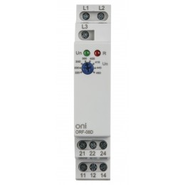 Реле контроля фаз ORF-08D 3 фазы 2 контакта 220-460В AC ONI