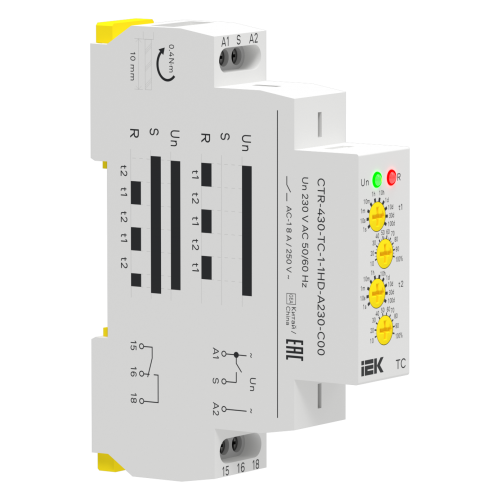 Реле циклическое TC 1 контакт 230В AC IEK