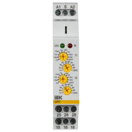 Реле времени ORT 2 контакта 2 уставки 12-240В AC/DC IEK