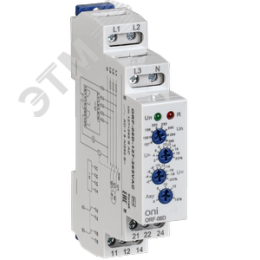 Реле фаз ORF-06D трехфазное 2 контакта 127-265В AC с контролем нейтрали