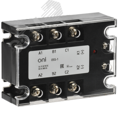Реле твердотельное OSS-1 60А 380В AC 3-32В DC