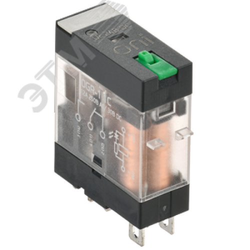 Реле общего назначения OGR-1 1C 24 В DC со светодиодом и тестовой кнопкой