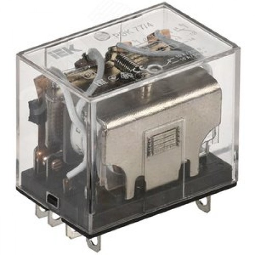 Реле промежуточное 10А 24 В 4 переключающих контакта РЭК77/4 без розетки