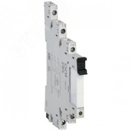 Реле интерфейсное тонкое и колодка 1С 24В DC комплект