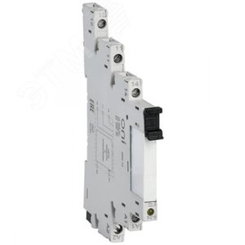 Реле интерфейсное тонкое и колодка 1С 24В DC комплект