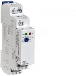 Реле контроля фаз ORF-08D 3 фазы 2 контакта 220-460В AC ONI