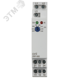 Реле фаз ORF-08D трехфазное 2 контакта 220-460В AC