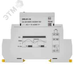 Реле тока ORI 1,6-16 А. 24-240 В AC / 24 В DC