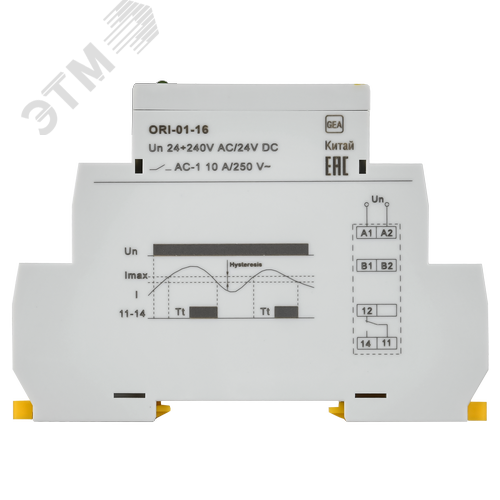 Реле тока ORI 1,6-16 А. 24-240 В AC / 24 В DC