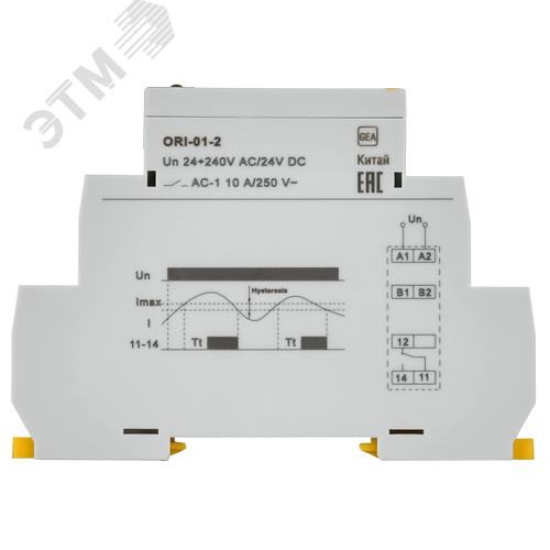 Реле тока ORI 0,2-2 А. 24-240 В AC / 24 В DC