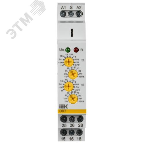 Реле времени ORT 2 контакта 2 уставки 12-240 В AC/DC