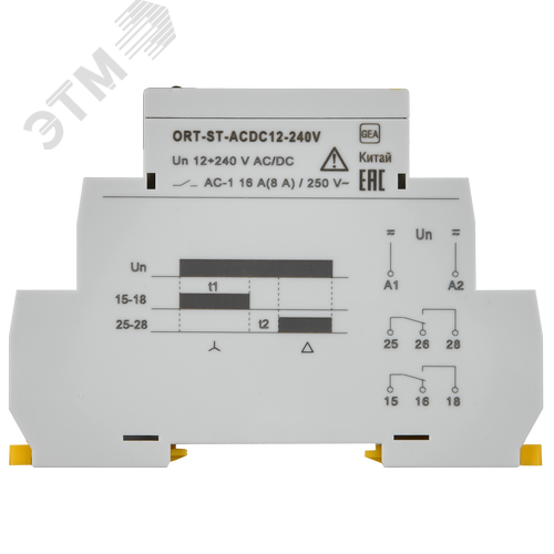 Реле пуска звезда/треугольник ORT.12-230 В AC/DC