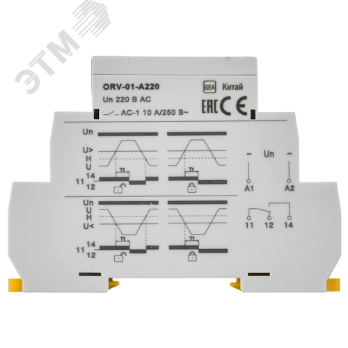 Реле напряжения ORV однофазное 220 В AC