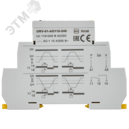 Реле напряжения ORV однофазное 110-240 В AC/DC