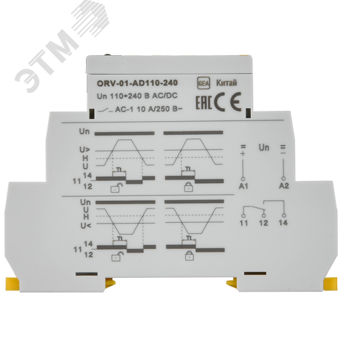 Реле напряжения ORV однофазное 110-240 В AC/DC