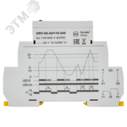 Реле повышения напряжения ORV. 1ф 110-240 В AC/DC