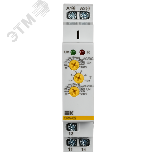 Реле повышения напряжения ORV. 1ф 110-240 В AC/DC