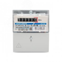 Счетчик электроэнергии CE101 R5.1 145 M6 однофазный однотарифный, 560, класс точности 1.0, D+Щ, ЭМОУ